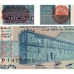 Mexique - Pick 73 - 50 pesos - Série KN - Préfixe P - 27/01/1981 - Etat : SUP