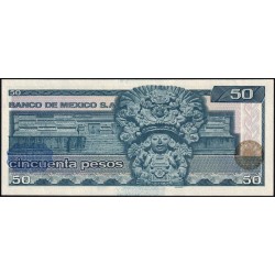 Mexique - Pick 73 - 50 pesos - Série KT - Préfixe T - 27/01/1981 - Etat : NEUF