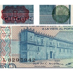 Mexique - Pick 73 - 50 pesos - Série LM - Préfixe L - 27/01/1981 - Etat : pr.NEUF
