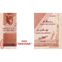 Mexique - Pick 88b - 5'000 pesos - Série JD - Préfixe G - 24/02/1987 - Etat : TTB+