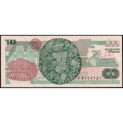 Mexique - Pick 95 - 10 nuevos pesos - Série C - Préfixe E - 31/07/1992 - Etat : SUP