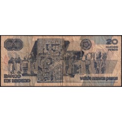 Mexique - Pick 96 - 20 nuevos pesos - Série H - Préfixe R - 31/07/1992 - Etat : B+