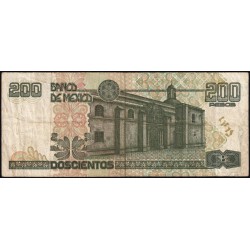 Mexique - Pick 109c - 200 pesos - Série AJ - Préfixe T - 17/03/1998 - Etat : TB+