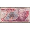 Mexique - Pick 112_4 - 50 pesos - Série CL - Préfixe X - 25/08/2000 - Etat : TB-