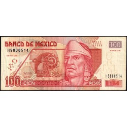 Mexique - Pick 118h_1 - 100 pesos - Série DN - Préfixe H - 07/09/2005 - Etat : TTB