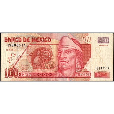 Mexique - Pick 118h_1 - 100 pesos - Série DN - Préfixe H - 07/09/2005 - Etat : TTB