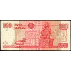 Mexique - Pick 118h_1 - 100 pesos - Série DN - Préfixe H - 07/09/2005 - Etat : TTB