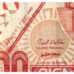 Mexique - Pick 118h_1 - 100 pesos - Série DN - Préfixe H - 07/09/2005 - Etat : TTB