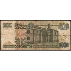 Mexique - Pick 119b_5 - 200 pesos - Série DD - Préfixe X - 26/03/2002 - Etat : TB-