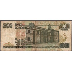 Mexique - Pick 119c_1 - 200 pesos - Série DD - Préfixe X - 22/05/2003 - Etat : TB-