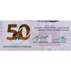 Mexique - Pick 133a_2 - 50 pesos - Série AE - 06/12/2023 - Polymère - Etat : NEUF