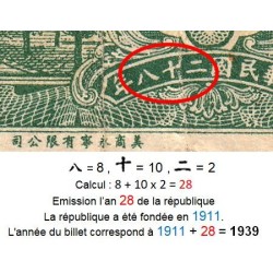 Chine - Central Bank of China - Pick 225a - 5 cents - Série D L - 1939 - Etat : TB-