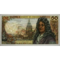 F 64-31 - 02/10/1975 - 50 francs - Racine - Série G.279 - Etat : SPL+