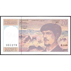 F 66ter-01 - 1995 - 20 francs - Debussy - Série R.048 - Etat : NEUF
