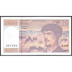 F 66ter-01 - 1995 - 20 francs - Debussy - Série R.048 - Etat : NEUF