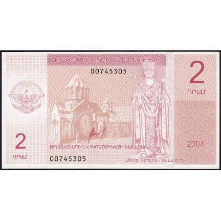 Haut-Karabakh - Pick 1 - 2 dram - 2004 - Etat : NEUF