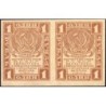 R.S.F.S.R. - Pick 81 - Paire de billets de 1 rouble - 1919 - Etat : SUP+