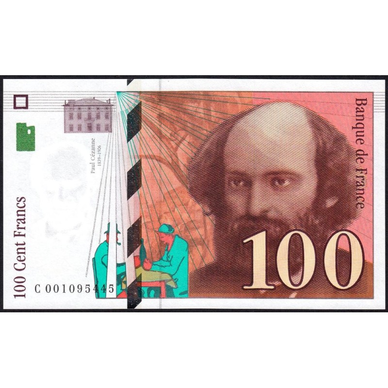 F 74-01 - 1997 - 100 francs - Cézanne - Série D - Etat : NEUF