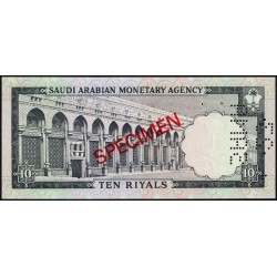 Arabie Saoudite - Pick 13as - 10 riyals - Série 101 - 1968 - Spécimen - Etat : SUP+ à SPL