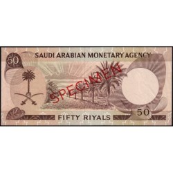 Arabie Saoudite - Pick 14as - 50 riyals - Série 1 - 1968 - Spécimen - Etat : SUP+