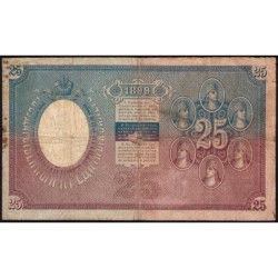 Empire Russe - Pick 7b_11 - 25 roubles - Série BM - 1899 (1903) - Etat : TB à TB+