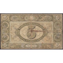 Suisse - Pick 11k_1 - 5 francs - Série 27 G - 16/11/1944 - Etat : B+
