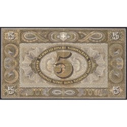 Suisse - Pick 11p_1 - 5 francs - Série 54 J - 28/03/1952 - Etat : TTB