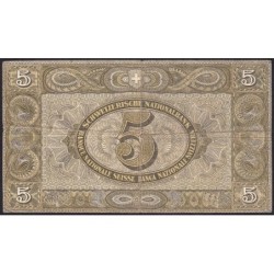 Suisse - Pick 11p_2 - 5 francs - Série 53 S - 28/03/1952 - Etat : TB- à TB