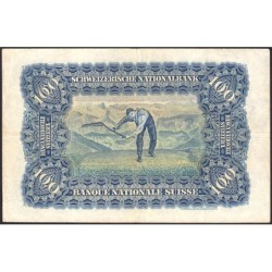 Suisse - Pick 35p_1 - 100 francs - Série 11 D - 07/10/1943 - Etat : TB+ à TTB