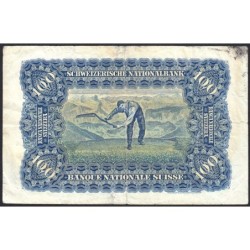 Suisse - Pick 35u_1 - 100 francs - Série 17 G - 16/10/1947 - Etat : TB-
