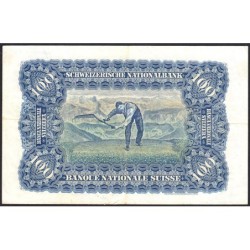 Suisse - Pick 35u_1 - 100 francs - Série 18 W - 16/10/1947 - Etat : TTB