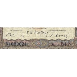 Suisse - Pick 11p_2 - 5 francs - Série 54 N - 28/03/1952 - Etat : TB+ à TTB