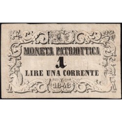 République de Venise - Pick S 185 - 1 lira - 1848 - Etat : TTB