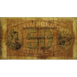 Credito Agricolo Industriale Sardo - Pick S 927 - 50 lire - Série A/T - 01/03/1874 - Etat : TB