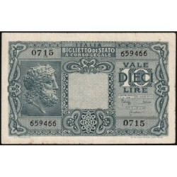 Italie - Pick 32c - 10 lire - Série 0715 - 1950 - Etat : SUP
