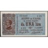 Italie - Pick 36a - 1 lira - Série 118 - 1914 - Etat : SPL