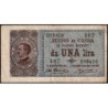 Italie - Pick 36b - 1 lira - Série 167 - 1917 - Etat : TTB