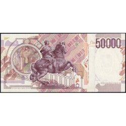 Italie - Pick 116a - 50'000 lire - Lettre A - Série SA F - 27/05/1992- Etat : SPL