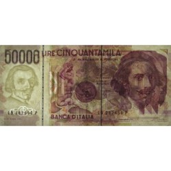 Italie - Pick 116b_1 - 50'000 lire - Lettre B - Série LB P - 27/05/1992 (09/12/1992) - Etat : TTB