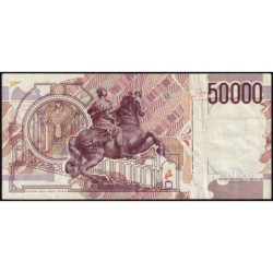 Italie - Pick 116b_1 - 50'000 lire - Lettre B - Série DB T - 27/05/1992 (09/12/1992) - Etat : TB+