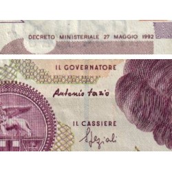 Italie - Pick 116b_1 - 50'000 lire - Lettre B - Série DB T - 27/05/1992 (09/12/1992) - Etat : TB+