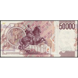 Italie - Pick 116b_1 - 50'000 lire - Lettre B - Série BB V - 27/05/1992 (09/12/1992) - Etat : TTB+