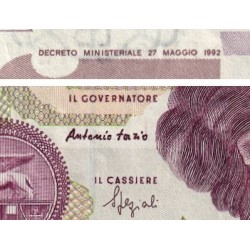 Italie - Pick 116b_1 - 50'000 lire - Lettre B - Série BB V - 27/05/1992 (09/12/1992) - Etat : TTB+