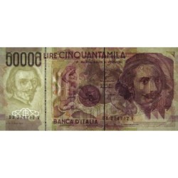 Italie - Pick 116b_1 - 50'000 lire - Lettre B - Série BB V - 27/05/1992 (09/12/1992) - Etat : TTB+
