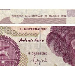 Italie - Pick 116b_2 - 50'000 lire - Lettre C - Série UC B - 27/05/1992 (1995) - Etat : TB+