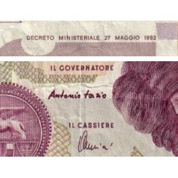 Italie - Pick 116c_1 - 50'000 lire - Lettre D - Série RFD H - 27/05/1992 (1997) - Etat : TB