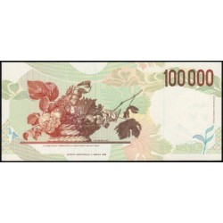 Italie - Pick 117b_1 - 100'000 lire - Lettre C - Série RC V - 06/05/1994 (18/12/1995) - Etat : NEUF