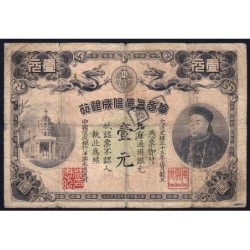 Chine - Sin Chun Bank of China - Pick S non réf. - 1 dollar - Peking - 01/1907 - Etat : B