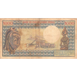 Centrafrique - Pick 2 - 1'000 francs - Série U.4 - 1974 - Etat : TB
