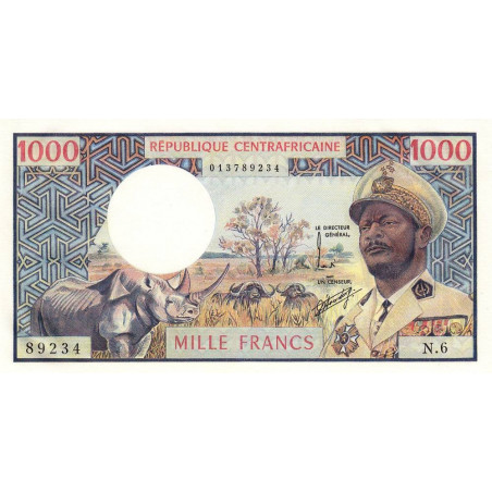 Centrafrique - Pick 2 - 1'000 francs - Série N.6 - 1974 - Etat : NEUF